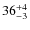 $ 36^{+\rm 4}_{- 3}$