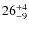 $ 26^{+\rm 4}_{- 9}$