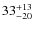 $ 33^{+\rm 13}_{- 20}$