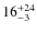 $ 16^{+\rm 24}_{- 3}$