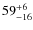 $ 59^{+\rm 6}_{- 16}$