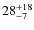 $ 28^{+\rm 18}_{- 7}$