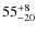 $ 55^{+\rm 8}_{- 20}$