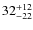 $ 32^{+\rm 12}_{- 22}$