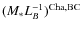 $(M_{*}L_{B}^{-1})^{{\rm Cha,BC}}$