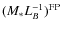 $(M_{*}L_{B}^{-1})^{{\rm FP}}$