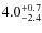 $4.0^{+\rm0.7}_{-2.4}$