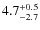 $4.7^{+\rm0.5}_{-2.7}$