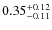 $0.35^{+\rm0.12}_{-0.11}$