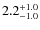 $2.2^{+\rm 1.0}_{-1.0}$