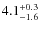 $4.1^{+\rm0.3}_{-1.6}$