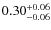 $0.30^{+\rm0.06}_{-0.06}$