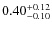 $0.40^{+\rm0.12}_{-0.10}$