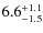 $6.6^{+\rm 1.1}_{-1.5}$