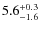 $5.6^{+\rm0.3}_{-1.6}$