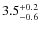 $3.5^{+\rm0.2}_{-0.6}$