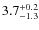 $3.7^{+\rm0.2}_{-1.3}$
