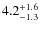 $4.2^{+\rm 1.6}_{-1.3}$