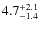 $4.7^{+\rm 2.1}_{-1.4}$