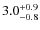 $3.0^{+\rm0.9}_{-0.8}$