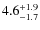 $4.6^{+\rm 1.9}_{-1.7}$