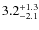 $3.2^{+\rm 1.3}_{-2.1}$