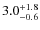 $3.0^{+\rm 1.8}_{-0.6}$