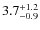 $3.7^{+\rm 1.2}_{-0.9}$