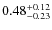$0.48^{+\rm0.12}_{-0.23}$