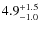 $4.9^{+\rm 1.5}_{-1.0}$