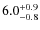 $6.0^{+\rm0.9}_{-0.8}$