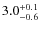 $3.0^{+\rm0.1}_{-0.6}$