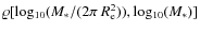$\varrho [{\rm log_{10}}(M_{*}/(2\pi~R_{{\rm e}}^2)),{\rm log_{10}}(M_{*})]$