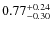 $0.77^{+\rm0.24}_{-0.30}$