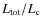 $L_{\rm tot}/L_{\rm c}$