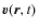 $ {\vec v} ({\vec r},t) $