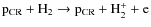 ${\rm p}_{\rm CR} + {\rm H}_2 \rightarrow {\rm p}_{\rm CR} + {\rm H}_2^+ + {\rm e}$