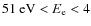 $51~\mbox{eV}<E_{\rm e}<4$