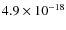 $4.9\times 10^{-18}$