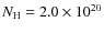 $N_{\rm H}=2.0\times10^{20}$