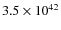 $3.5\times10^{42}$