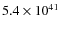$5.4\times10^{41}$