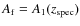 $A_{\rm f} = A_{1}(z_{\rm spec})$