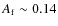 $A_{\rm f} \sim 0.14$