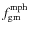 $f_{\rm gm}^{\rm mph}$
