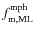 $f_{\rm m,ML}^{\rm mph}$