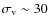 $\sigma_{\rm v} \sim 30$