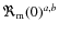 $\Re_{\rm m}(0)^{{a,b}}$