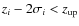 $z_i-2\sigma_i < z_{\rm up}$