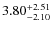 $3.80^{\rm +2.51}_{-2.10}$